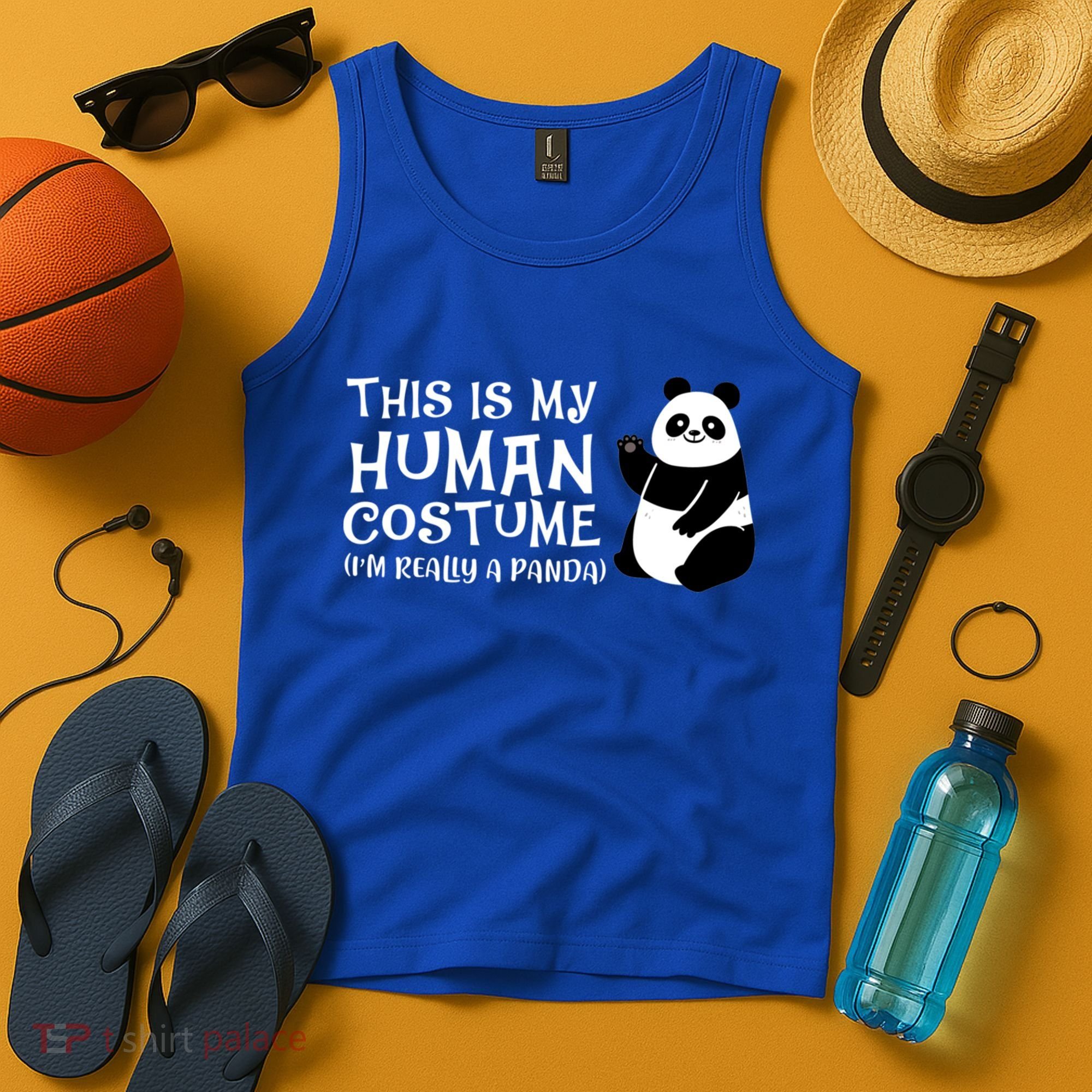 Panda This Is My Hu Costume IM Really A Panda Gift Tank Top