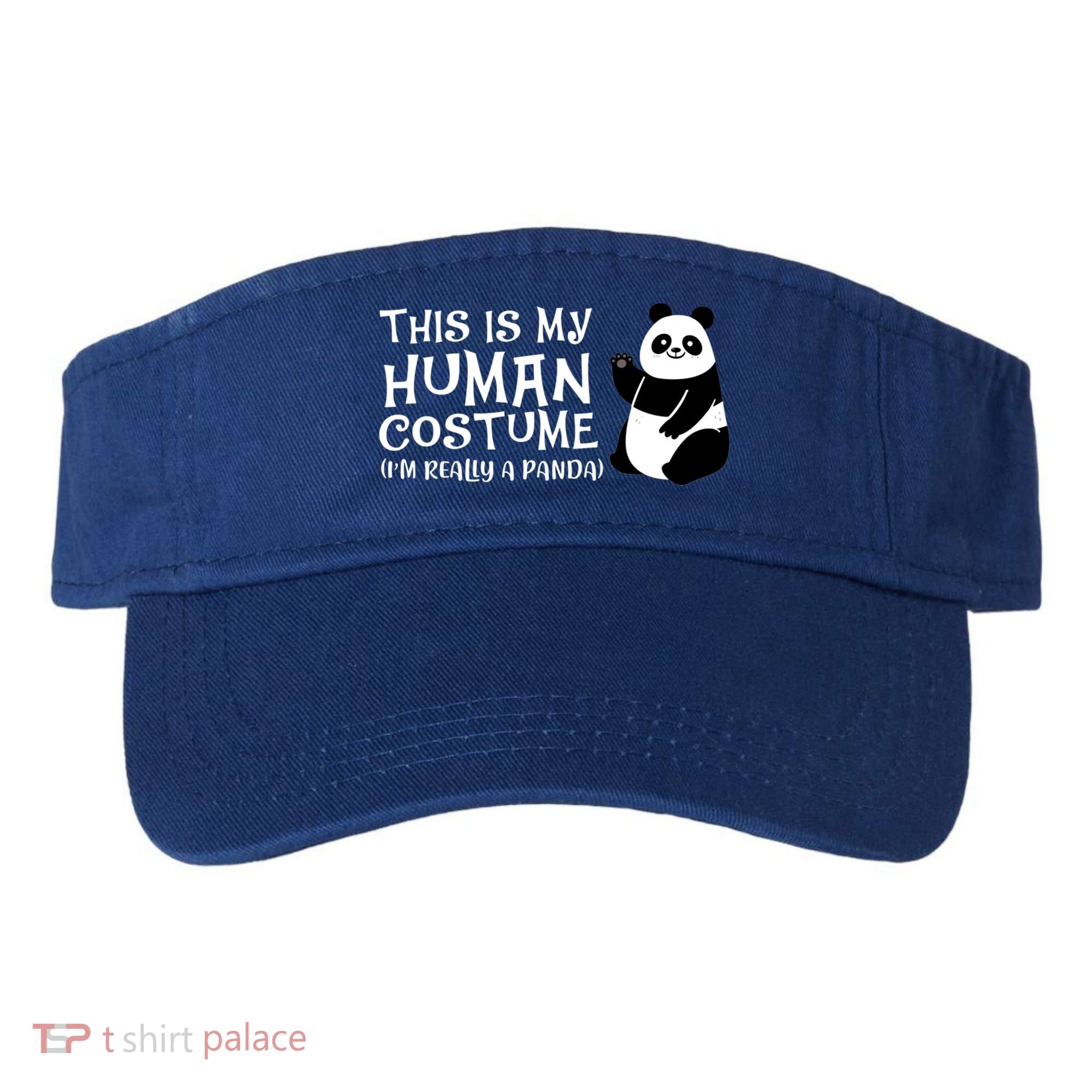Panda This Is My Hu Costume IM Really A Panda Gift Visor