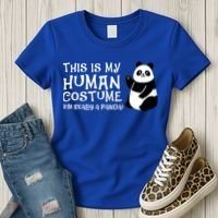 Panda This Is My Hu Costume IM Really A Panda Gift Women's T-Shirt thumb 3