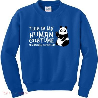 Panda This Is My Hu Costume IM Really A Panda Gift Kids Sweatshirt