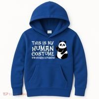 Panda This Is My Hu Costume IM Really A Panda Gift Kids Hoodie thumb 0