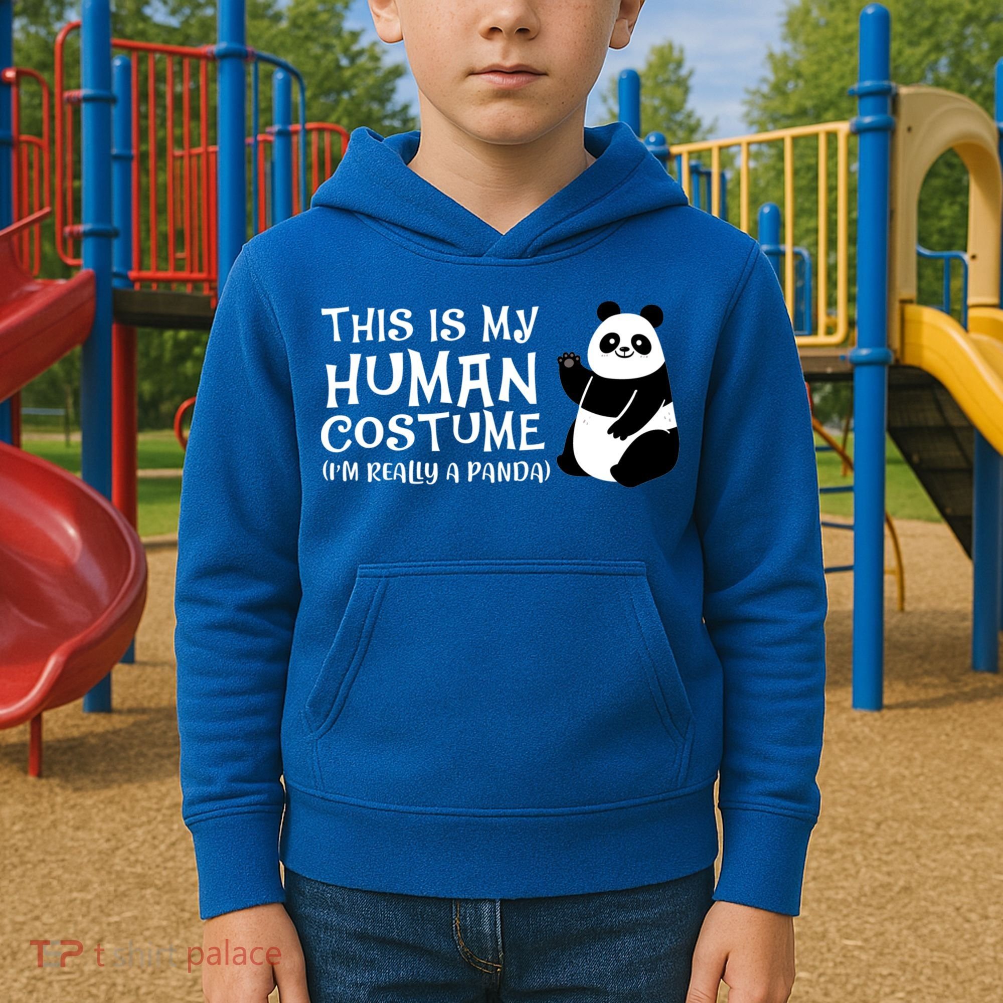 Panda This Is My Hu Costume IM Really A Panda Gift Kids Hoodie