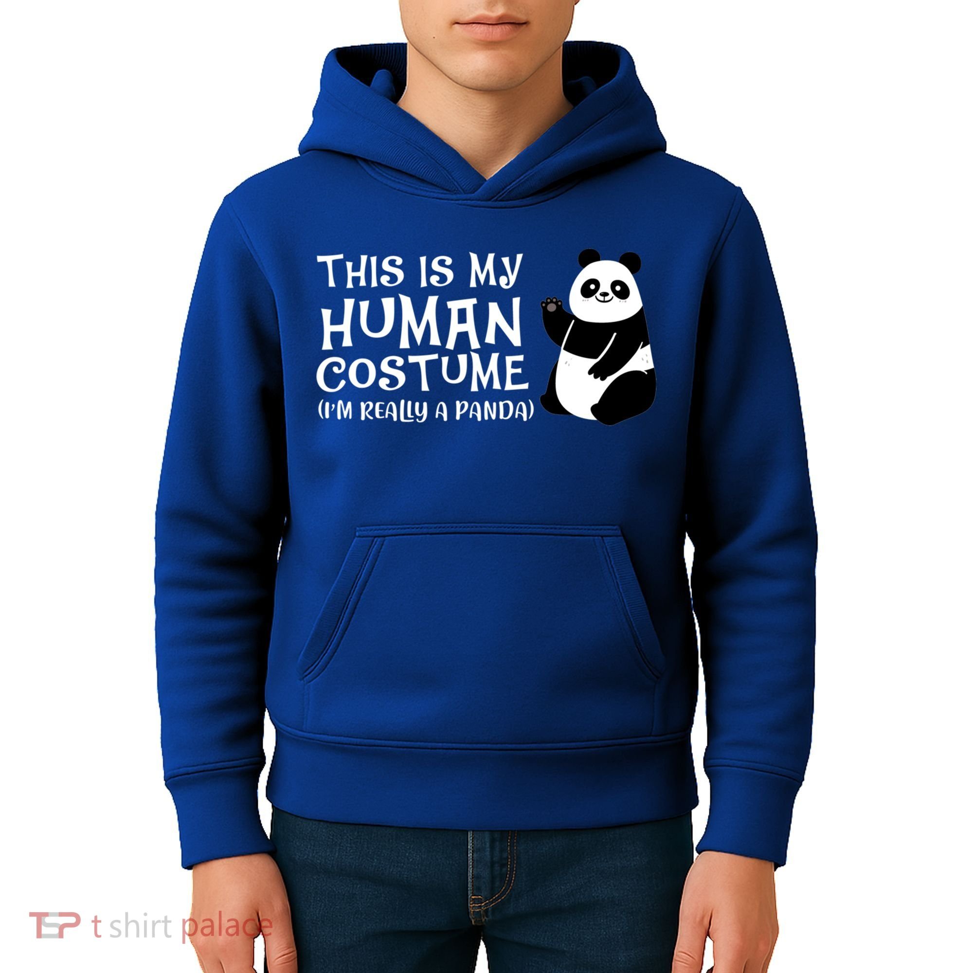 Panda This Is My Hu Costume IM Really A Panda Gift Kids Hoodie