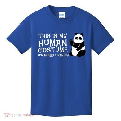 Panda This Is My Hu Costume IM Really A Panda Gift Kids T-Shirt
