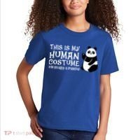 Panda This Is My Hu Costume IM Really A Panda Gift Kids T-Shirt thumb 2