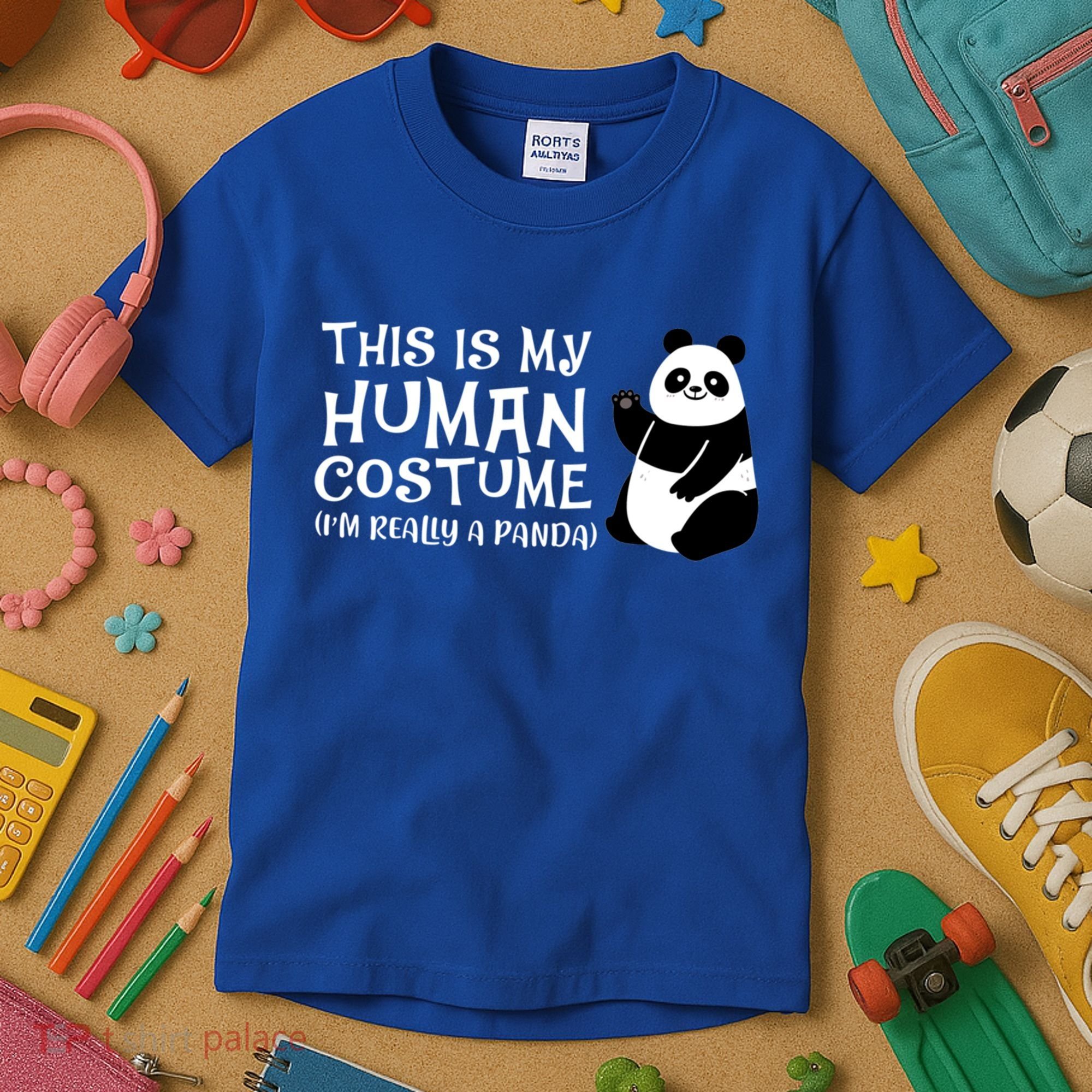 Panda This Is My Hu Costume IM Really A Panda Gift Kids T-Shirt