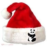 Panda This Is My Hu Costume IM Really A Panda Gift Santa Hat thumb 0