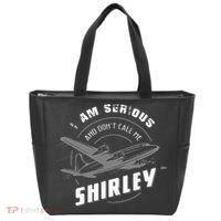 Pilot Tees I Am Serious and Don't Call Me Shirley Tote Bag thumb 0