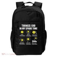Pickleball Things I Do In My Spare Time Funny Pickleball Backpack thumb 0