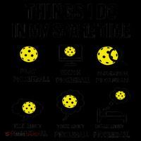 Pickleball Things I Do In My Spare Time Funny Pickleball Coffee Mug thumb 5