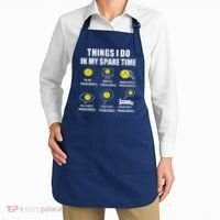 Pickleball Things I Do In My Spare Time Funny Pickleball Apron thumb 2