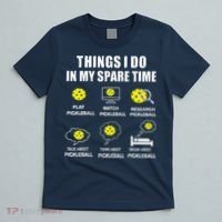 Pickleball Things I Do In My Spare Time Funny Pickleball T-Shirt thumb 5