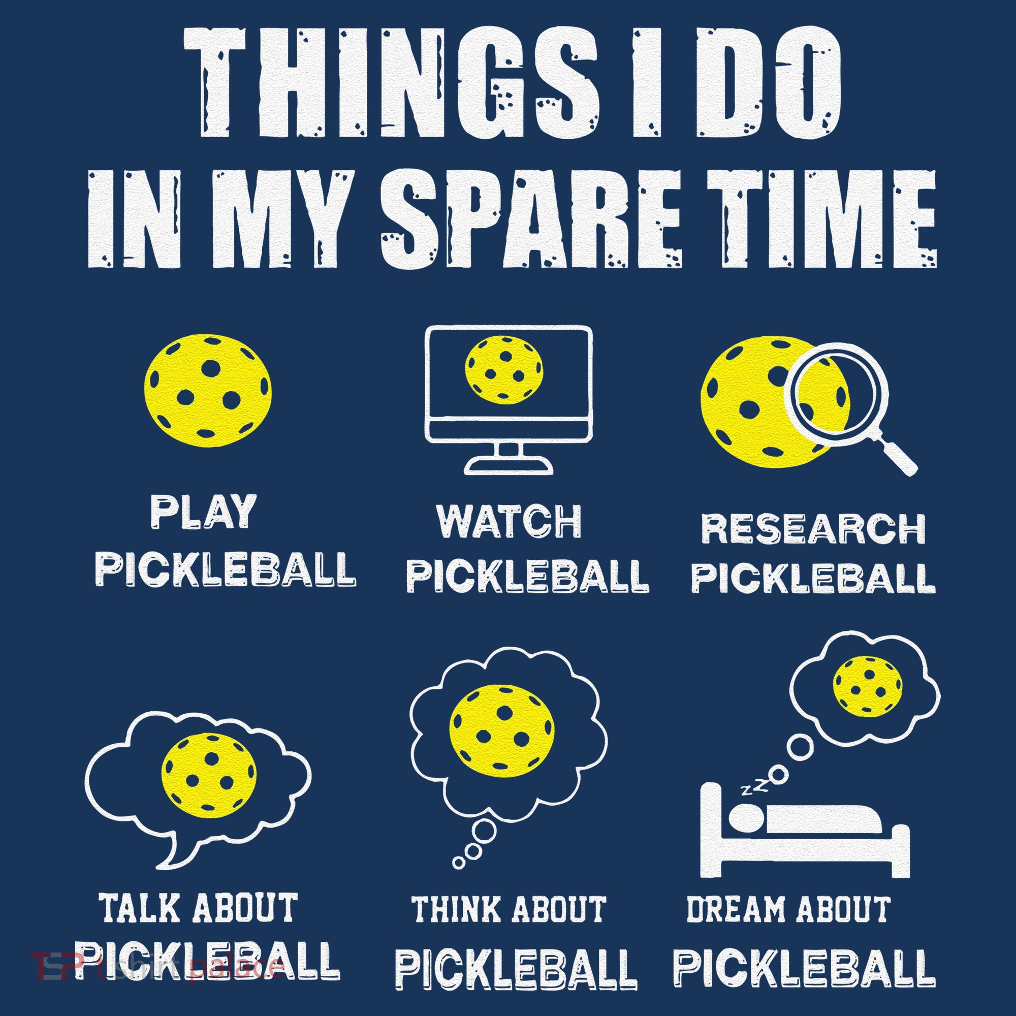 Pickleball Things I Do In My Spare Time Funny Pickleball Polo