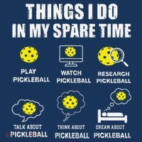 Pickleball Things I Do In My Spare Time Funny Pickleball Women's Tank Top thumb 5