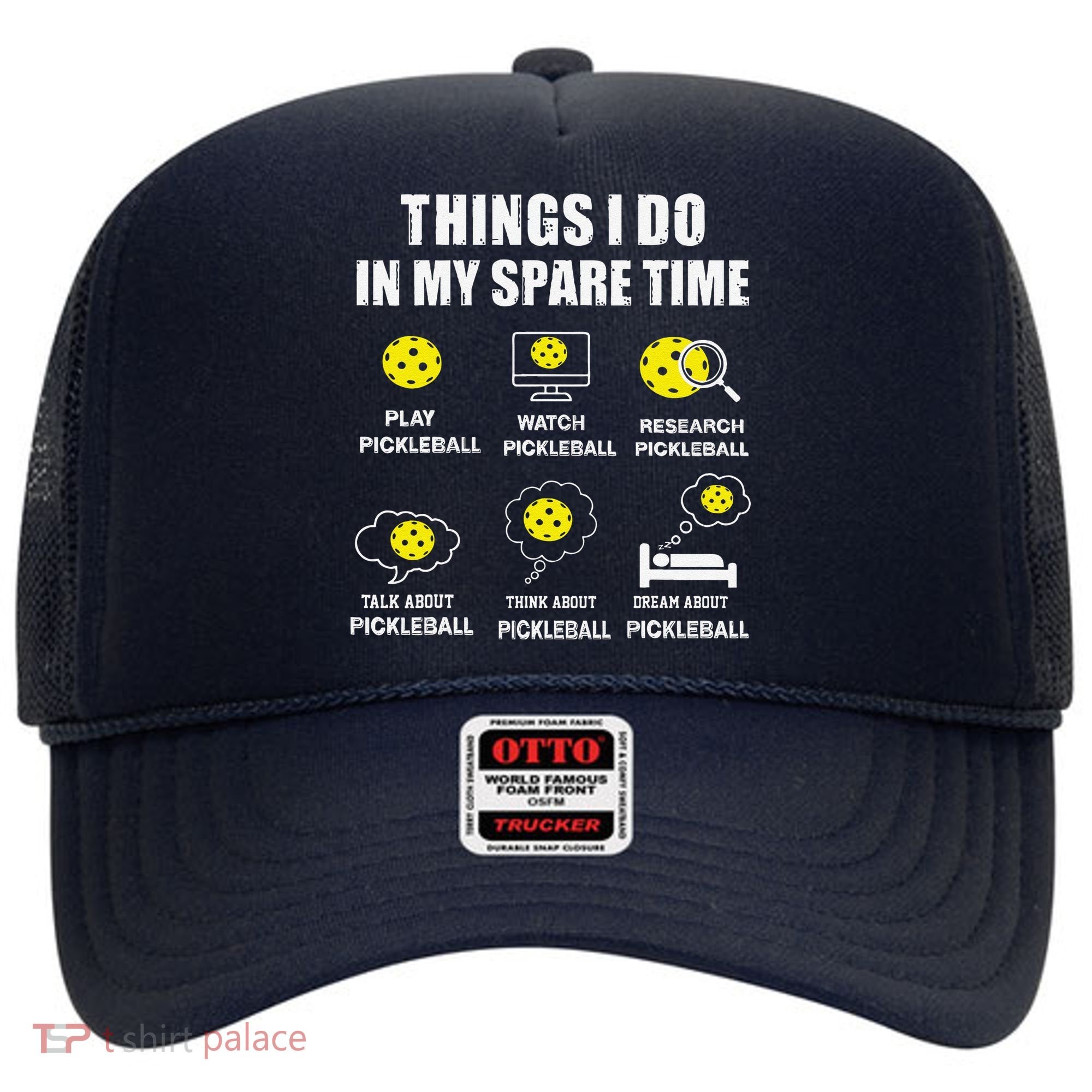 Pickleball Things I Do In My Spare Time Funny Pickleball Hat