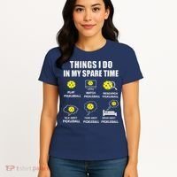 Pickleball Things I Do In My Spare Time Funny Pickleball Women's T-Shirt thumb 4