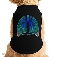Positive Thinking "Just Breathe" Lungs Science Doggie Tank thumb 0