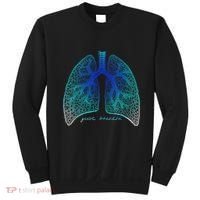 Positive Thinking "Just Breathe" Lungs Science Sweatshirt thumb 0
