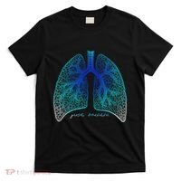 Positive Thinking "Just Breathe" Lungs Science T-Shirt thumb 0
