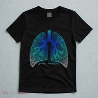 Positive Thinking "Just Breathe" Lungs Science T-Shirt thumb 5