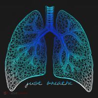 Positive Thinking "Just Breathe" Lungs Science Polo thumb 3