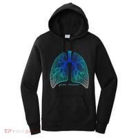Positive Thinking "Just Breathe" Lungs Science Women's Hoodie thumb 0