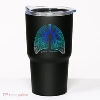 Positive Thinking "Just Breathe" Lungs Science Tumbler thumb 0