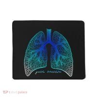 Positive Thinking "Just Breathe" Lungs Science Mousepad thumb 0