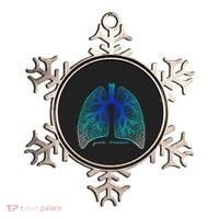 Positive Thinking "Just Breathe" Lungs Science Ornament thumb 0