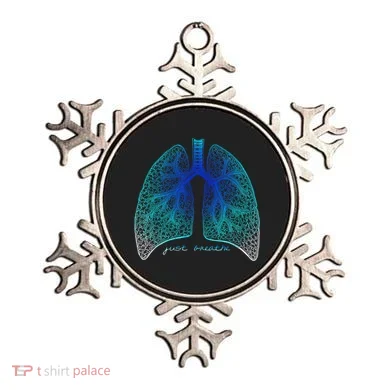 Positive Thinking "Just Breathe" Lungs Science Ornament