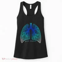 Positive Thinking "Just Breathe" Lungs Science Women's Tank Top thumb 0