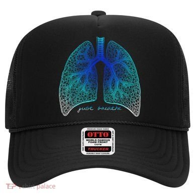 Positive Thinking "Just Breathe" Lungs Science Hat