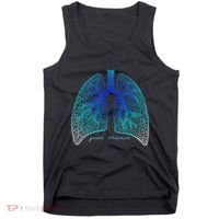 Positive Thinking "Just Breathe" Lungs Science Tank Top thumb 0
