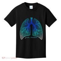 Positive Thinking "Just Breathe" Lungs Science Kids T-Shirt thumb 0