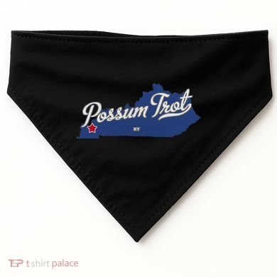 Possum Trot Kentucky KY Map USA-Made Doggie Bandana