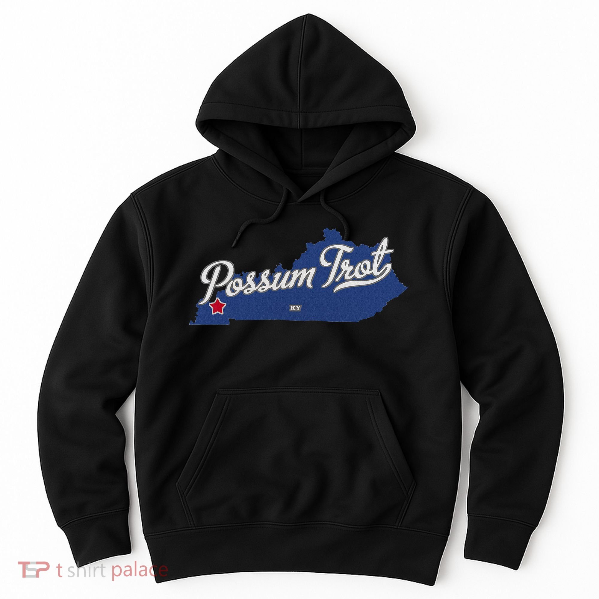 Possum Trot Kentucky KY Map Hoodie