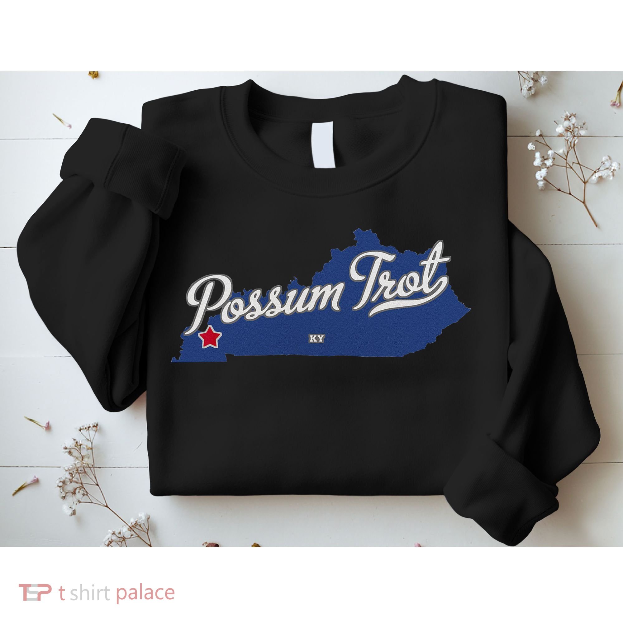 Possum Trot Kentucky KY Map Sweatshirt