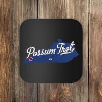Possum Trot Kentucky KY Map Coaster thumb 0