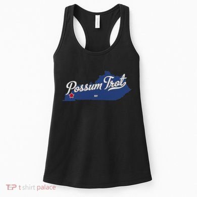 Possum Trot Kentucky KY Map Women's Tank Top