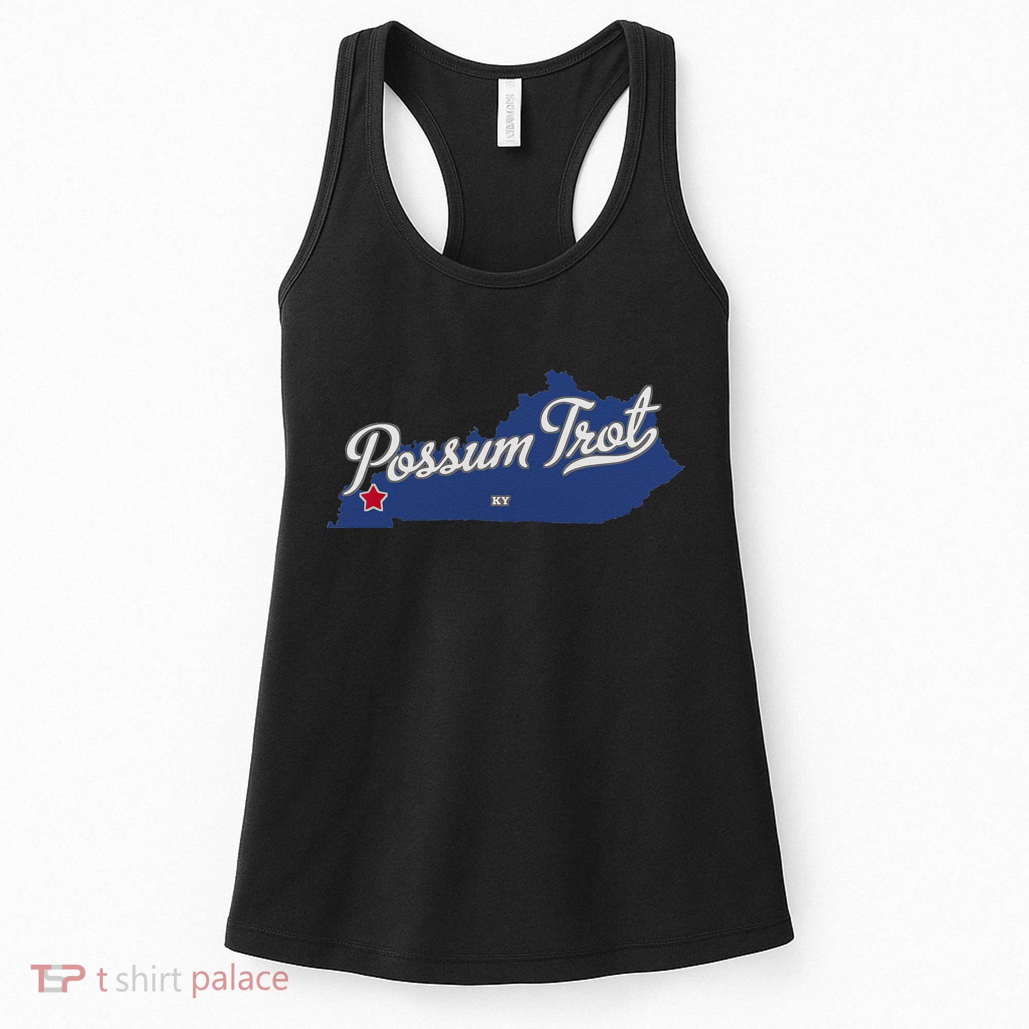 Possum Trot Kentucky KY Map Women's Tank Top