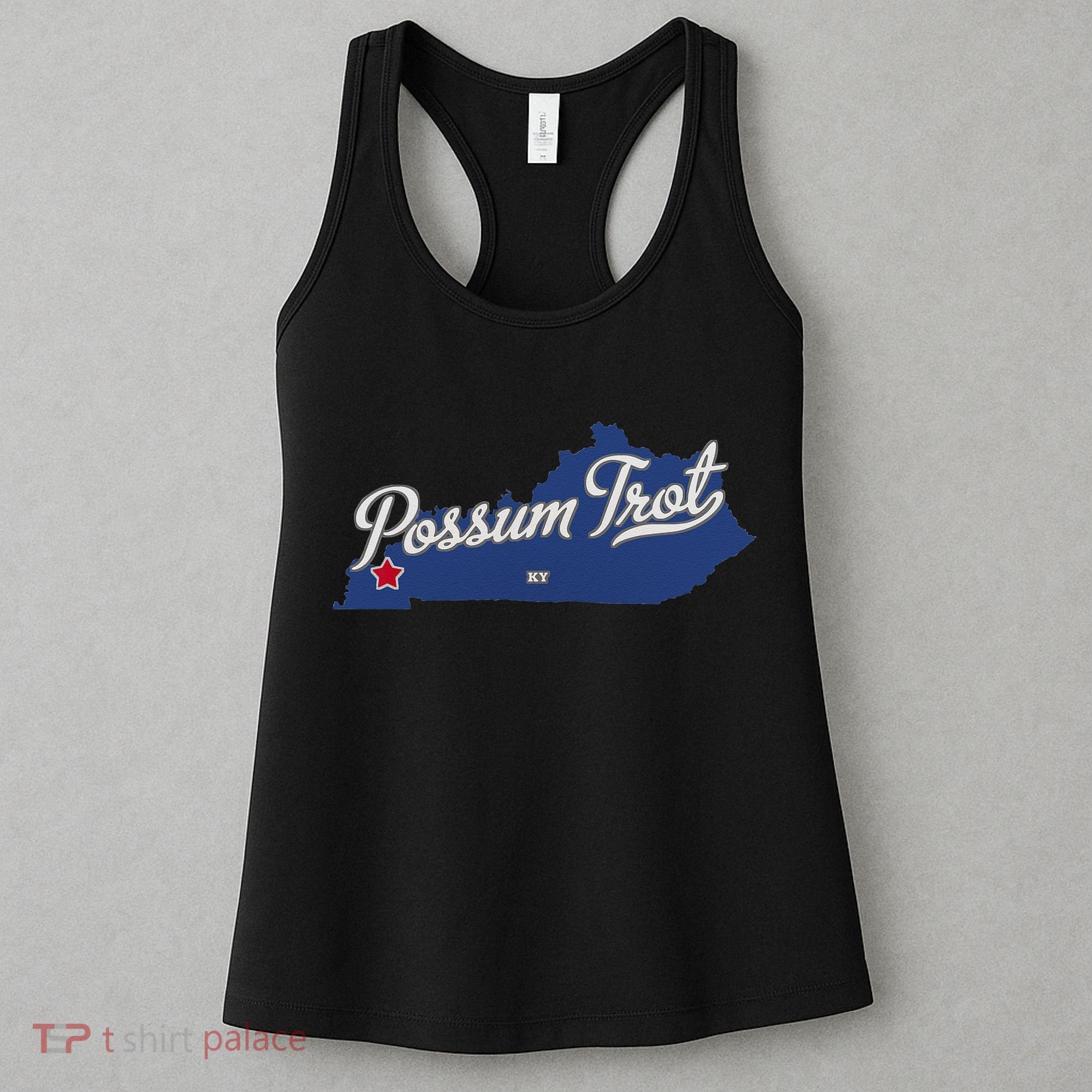 Possum Trot Kentucky KY Map Women's Tank Top