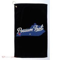 Possum Trot Kentucky KY Map Golf Towel thumb 0