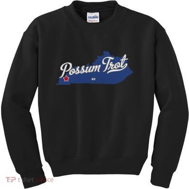 Possum Trot Kentucky KY Map Kids Sweatshirt