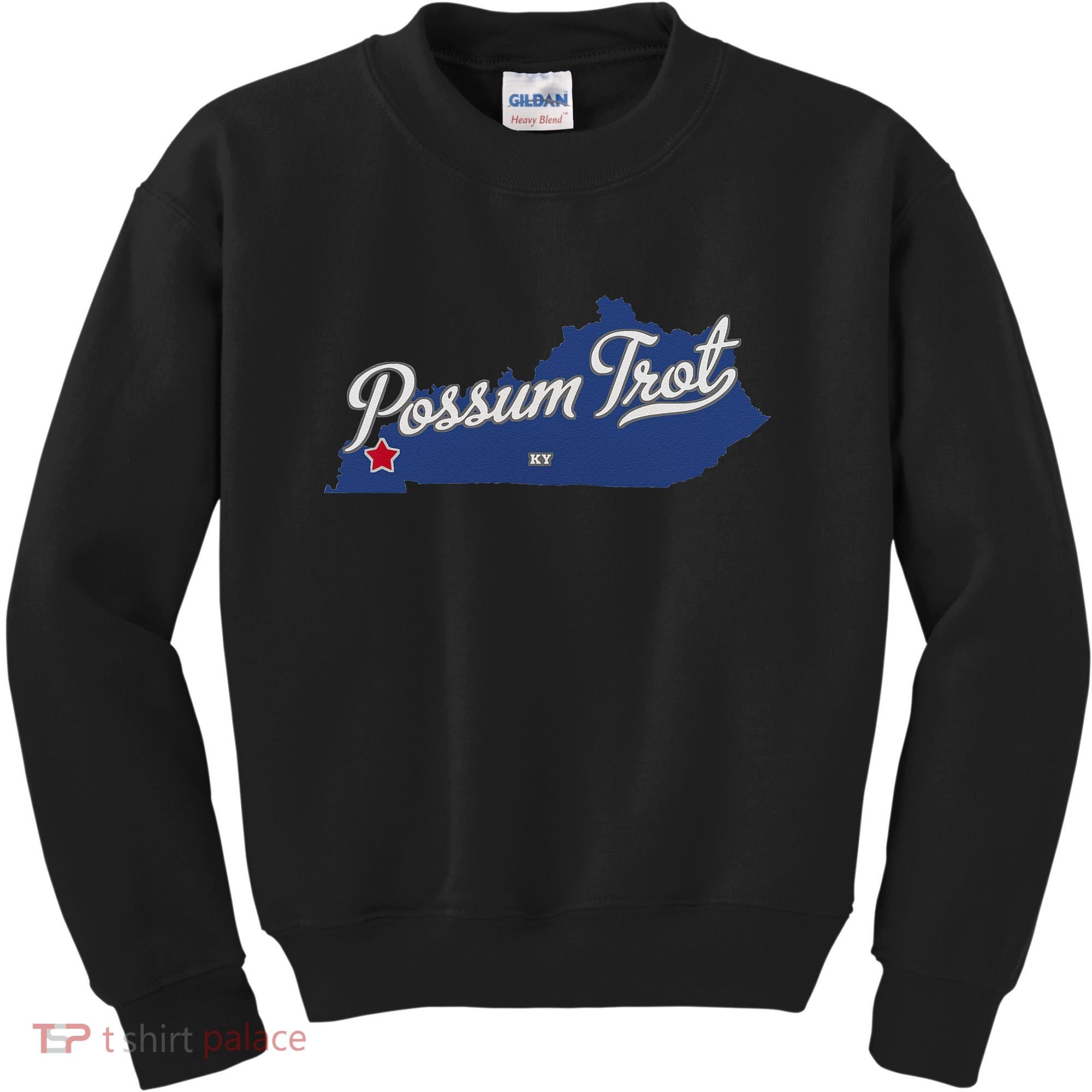 Possum Trot Kentucky KY Map Kids Sweatshirt