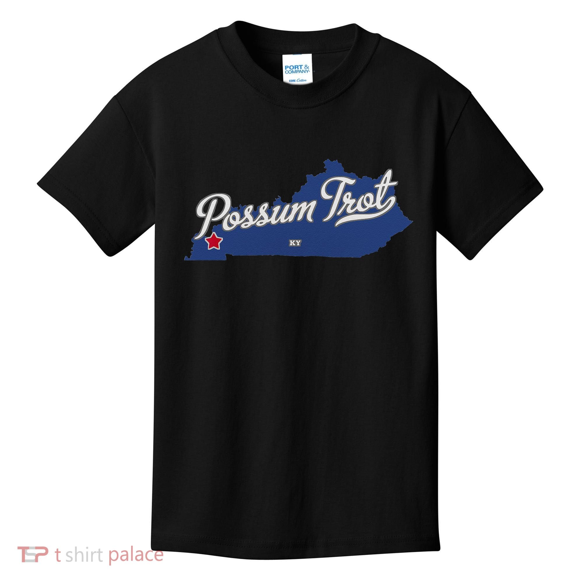 Possum Trot Kentucky KY Map Kids T-Shirt