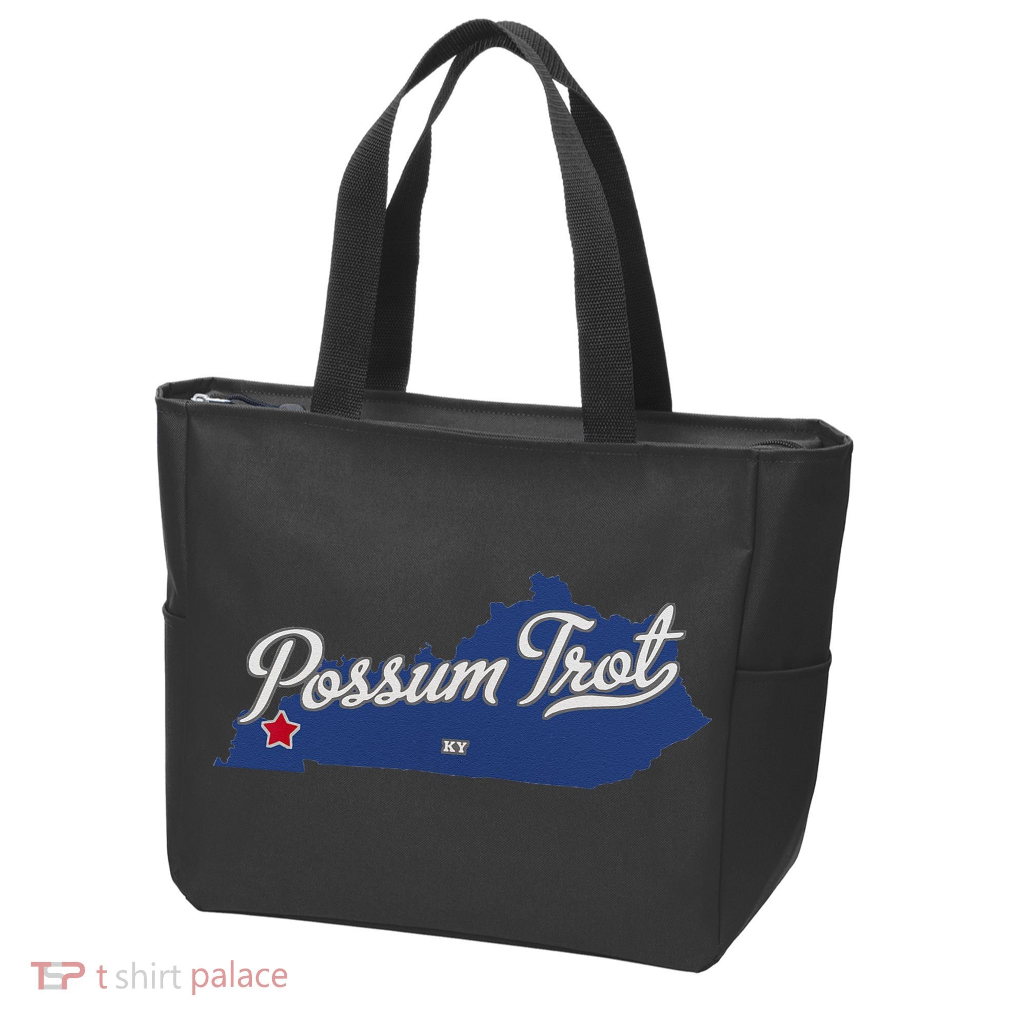 Possum Trot Kentucky KY Map Tote Bag