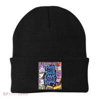 Pray Teach Love Repeat Christian Teacher Striped Beanie thumb 0