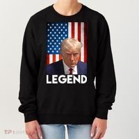 President Trump Legend American Flag Women's Sweatshirt thumb 0