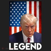 President Trump Legend American Flag Women's Sweatshirt thumb 2