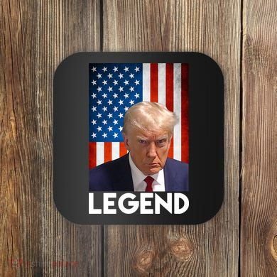 President Trump Legend American Flag Coaster